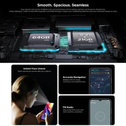 DOOGEE Anyreal Note 56 Smartphone, Android 16, 6.56" HD+ 90Hz IPS Waterdrop Screen, 6150mAh Large Battery, UNISOC SC9863A Octa Core, 24GB RAM(3GB+21GB Extended RAM)+64GB ROM, 8MP Rear+5MP Front Camera, Face Unlock, 3.5mm Headphone Jack Mobile Phone