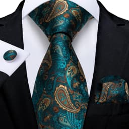 160cm Length Men's Tie Set Handkerchief Cufflinks Wedding Party Accessories Neck Ties Gift for Men Wholesale