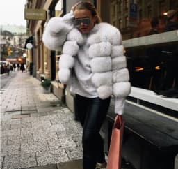 Style Real Fur Coat 100% Natural Fur Jacket Female Winter Warm Leather Fox Fur Coat High Quality Fur Vest