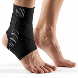 1Pc VILICO Breathable Adjustable Ankle Brace, Silicone Padded Sports Ankle Support, Unisex Brace for Running, Fitness and Daily