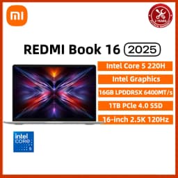 Xiaomi REDMI Book 16 Laptop Intel Core 5 220H/125H Intel Graphics 16G/32G RAM 1TB SSD 16-inch 2.5K Screen Notebook PC