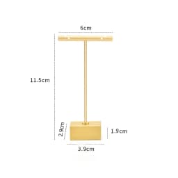 Modern Jewelry Earrings Display Stand Holder T Bar Rack Tower Metal Earring Bracket Organizer Ear Studs Hanging Storage Shelf