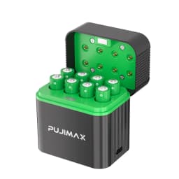 PUJIMAX 1.5V AAA 1100mWh Rechargeable Lithium-ion Battery With Smart Battery Charger SET Batteries Individually Available