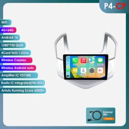 Hizpo 2din Android 14 Car Radio Multimidia For Chevrolet Cruze J300 J308 2012-2015 Video Player Navigation GPS Head Unit Carplay