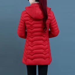 Winter Down Cotton Jacket Thick Warm Parkas Women Hooded Coat Long Sleeve Casual Overcoat Cotton-padded Jacket Female Outerwear