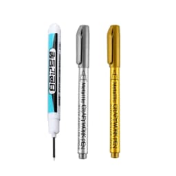 1/4Pcs White Permanent Paint Pen Set for Wood Rock Plastic Leather Glass Stone Metal Canvas Ceramic Deep Hole Marker 0.7mm