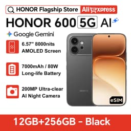 Global Version HONOR 600 5G Smartphone 7000mAh 80W SuperCharge 200MP Main Camera 6.57" AMOLED MagicOS 10 Snapdragon 7 Gen 4 NFC