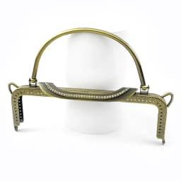 1/2Pcs Deepeel 22cm Metal Purse Frame Embossed Handbag Handle DIY Handmade Wallet Kiss Clasp Bag Sewing Brackets for Making Bags