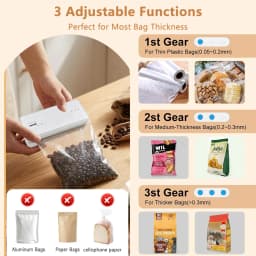 Plastic Bag Sealer Mini Heat Bag Sealing Machine Rechargeable Handheld Plastic Storage Package Sealer Clip Bag Food Heat Sealer