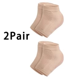 Mesh Gel Silicone Heel Socks Foot Cover Moisturizing Anti-wear Anti-dry Cracking Half Short Socks Heel Cover Pads Heel Protector