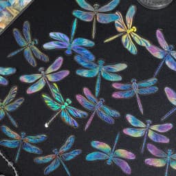20pcs Kawaii beautiful colored dragonfly PET die-cutting hot stamping sticker Collage Junk Journal scrapbook decoration supplies