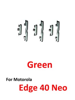 Phone Power Volume Button For Motorola Moto Edge 40 Neo New On Off Up Down Key Internal Flex Cable Repair Parts Black Blue Green