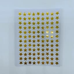 10sheets/bag Gold Star Sticker Stamping Five Pointed Star Sticker Student's Reward Sticker Teacher Praise Label