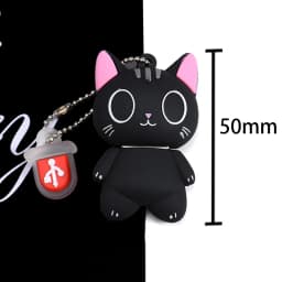 Hot Sale Pendrive Cute Cartoon Cat USB 2.0 Flash Drive 16GB 32GB 64GB 128GB Pen Drive Creative Memory Stick 100% True Capacity