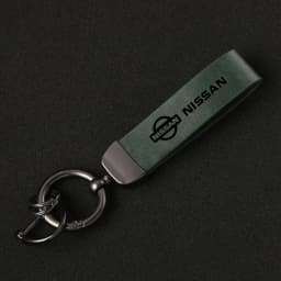 Luxury Genuine Leather Keychain Car Key Ring Holder Jewelry Custom Gift For Nissan X-trail Qashqai Juke Rogue Altima Leaf Car