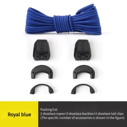 Quick Lock No Tie Shoelaces for Sneakers Salom Easy Install Elastic Shoe Laces with Buckle Anti-Slip Lazy Laces for Daily Shoes