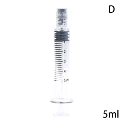 1ml/2.5ml/3.5ml/5ml Optional Capacity Beauty Glass Syringe Luer Lock Syringe Borosilicate Glass Prefillable Syringe