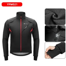 ROCKBROS Winter Warmer Bicycle Jackets Windproof Thermal Fleece Bike Tops Coat Men Women MTB Road Sports Cycling Jerseys Jacket