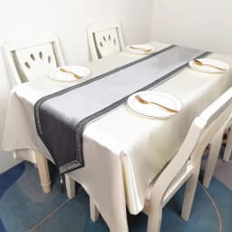 New Chinese Simple Tablecloth Modern Table Black Flag Runner European Velvet Bed Runner Pure Color Table Cloth