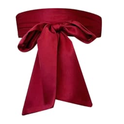 Satin Silk Bow Corset Waist Belt Wide Decorative Bowknot Fabric Ribbon Cummerbunds DIY Waist Bands For Women Lady Girl Bridal