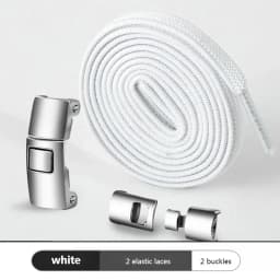 Interlock Buckle Elastic Shoe Laces No Tie Shoelaces for Sneakers Flat Shoelace Kids Adult Elastic Laces One Size Fits All Shoes