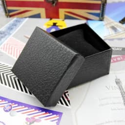 Men Simple Black Snake Pattern Necktie Bow Tie Packaging Box With Window Party Necklace Ring Storage Case Wedding Jewelry Gift