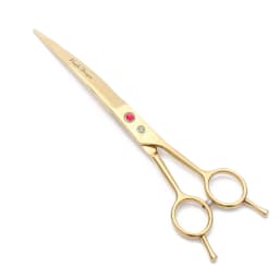 Purple Dragon Dog Grooming Scissors 6.5" 7" Stainless Up Curved Scissors Professional Pet Shears Chunker Thinning Scissors Z3002