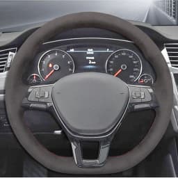 Anti-Slip Suede Leather Car Steering Wheel Braid Cover For Volkswagen VW Golf 7 Mk7 New Polo Jetta Passat B8 Tiguan Sharan