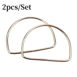 2pcs Metal D-ring Bear Shape Purse Sewing Frame Handles For Diy Bags Purse Handles Replacement Handles For Bag Making Hardware