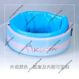 Remote Control Compression Latex Inflatable Electric Collar Type C Charging LED Fluorescent Color Changing