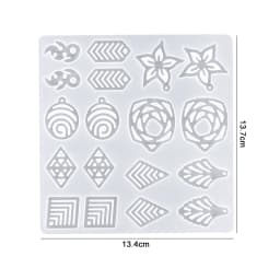 Earring Pendant Silicone Mold Epoxy Resin Mixed Style Jewelry Making Casting Molds DIY Charms Pendant Mould Creative Craft DIY