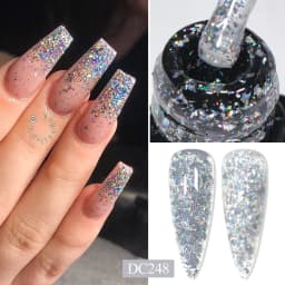 7ML Nude Quick Extension Gel Nail Polish Milky White UV Construct Hard Gel Semi Permanent Acrylic Extension Nail Art Varnish