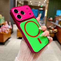 14 Colors Magnetic Case For iPhone 18 17 16 15 14 Pro Max For MagSafe Colorful Crystal Glitter Back Soft Bumper Cover Shockproof