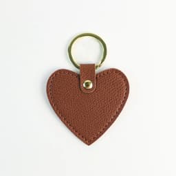 Print name free creative simple gift personalized PU heart-shaped keychain multi-color car keychain bag pendant