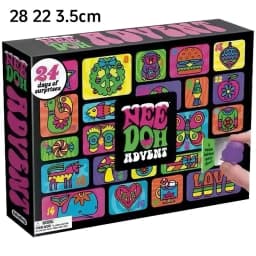 2026 NeeDoh Advent Calendar 3D PVC Fidget Doll Christmas Countdown Calendar Surprise Box Stress Relief Toy New Year Holiday Gift