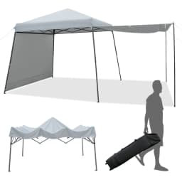 3 x 6 m Pop Up Gazebo with Side Walls and Awnings, Folding Gazebo Waterproof Stable Winterproof, UV Protection 50+