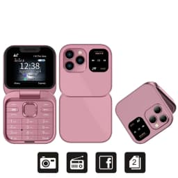 2025 SERVO I16 Pro 4G Mini Fold Mobile Phone Speed Dial Blacklist Flashlight Call Recording 2 SIM Foldable Small Box Cellphones
