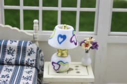 Dollhouse Mini Scene Pocket DIY Ceramic Supplies Ceramic Desk Lamps Decor Accessories Living Room Furniture Decoration Toys