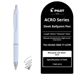 Pilot Acroball Ultra-Smooth Retractable Ballpoint Pen,Premium Hybrid Ink 0.5/0.7mm for Office&BusinessMinimalist Japanese Design