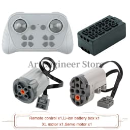 1000mAh 8 Way Remote Programmable APP Control Kit Rechargeable Battery Box Power Functions Motor Building Blocks Set Car Modify