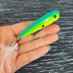 7g 65mm Surface Popper Fishing Lures Long Casting Artificial Hard Bait Topwater Pencil Swimbait Wobblers for Pike Perch Supplies