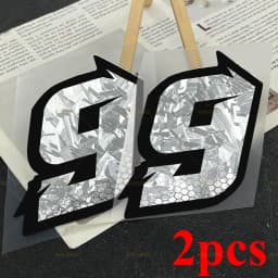 2PCS 5CM Holographic Number 0-9 Sticker Set, Waterproof Vinyl Decal for Car Motorcycle Body