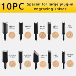 5/10/20pc Carving Blade for Lithium/plug-in Electric Carving Machine Carpentry Power Carving Chisel Blade Root Carving Pen Knife