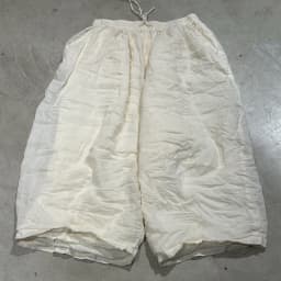 Women Wide Leg New 2025 Spring Summer Double Layer Ramie Pants Elastic Waist Ladies Retro Free Trousers High Quality Original