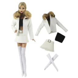 Handmade BABI CLOTHES Leather Fur Clothes Outfit for 11.5 inch 30cm Doll bjd clothes Many Style Gifts for doll accessories