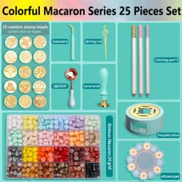 Wax Seal Stamp Set Kit Sealing Wax Storage Box Seal Furnace Craft Supplies For Wax Seal Christmas Wedding Invitation Decoration