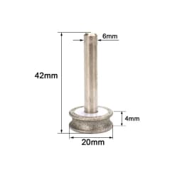 SI FANG Concave Diamond Grinding Wheel 2-12mm for Glass Jade Ceramic Sharpening Rotary Grinding Tool Polishing Wheel