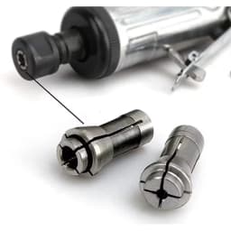 2 Pieces Die Grinder Collet Grinding Machine Clamping Collet 3mm and 6mm Collet Adapter Suitable for Pneumatic Grinders