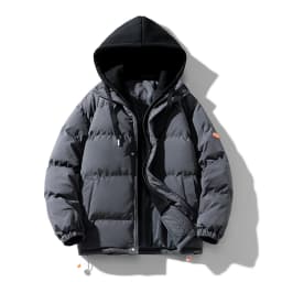 Men Hooded parka Thick Warm Colorful Bubble Coat Winter Jacket Mens Streetwear Hip Hop Parka Korean Black Clothes Puffer Jackets