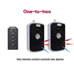 Wireless PIR Infrared Thermal Alarm Remote Control Outdoor Camping Anti-Animal Alarm Human Detection Sensor